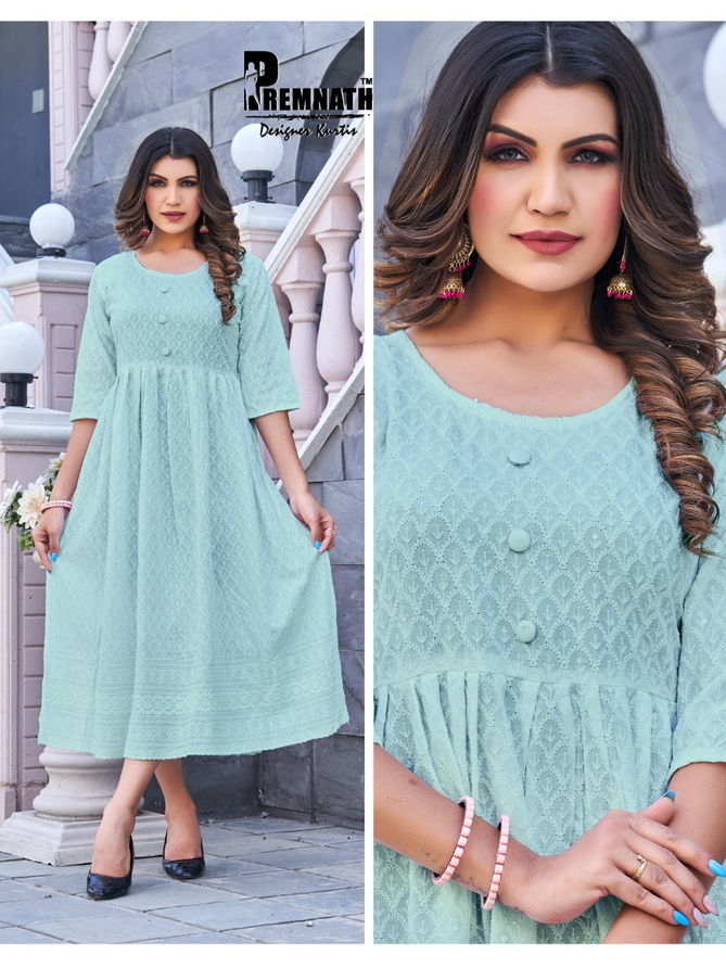 Premnath Pearl Nyra Cut Wholesale Designer Kurtis Catalog